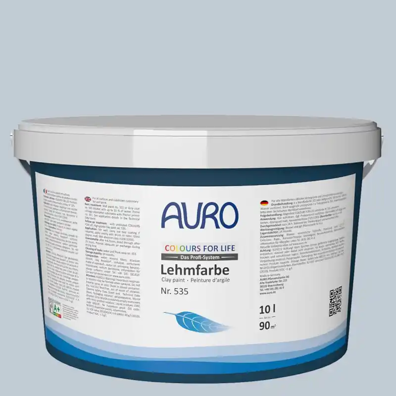 Auro Profi-Lehmfarbe 535 - Colours for life - bluish grey 20 | Endet bald