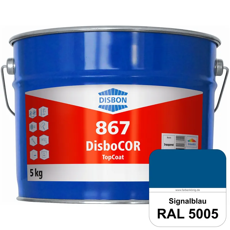DisboCOR 867 TopCoat (RAL 5005 Signalblau) Anwendungsfreundliche Korrosionsschutz-Deckbeschichtung m | Einfach bestellen